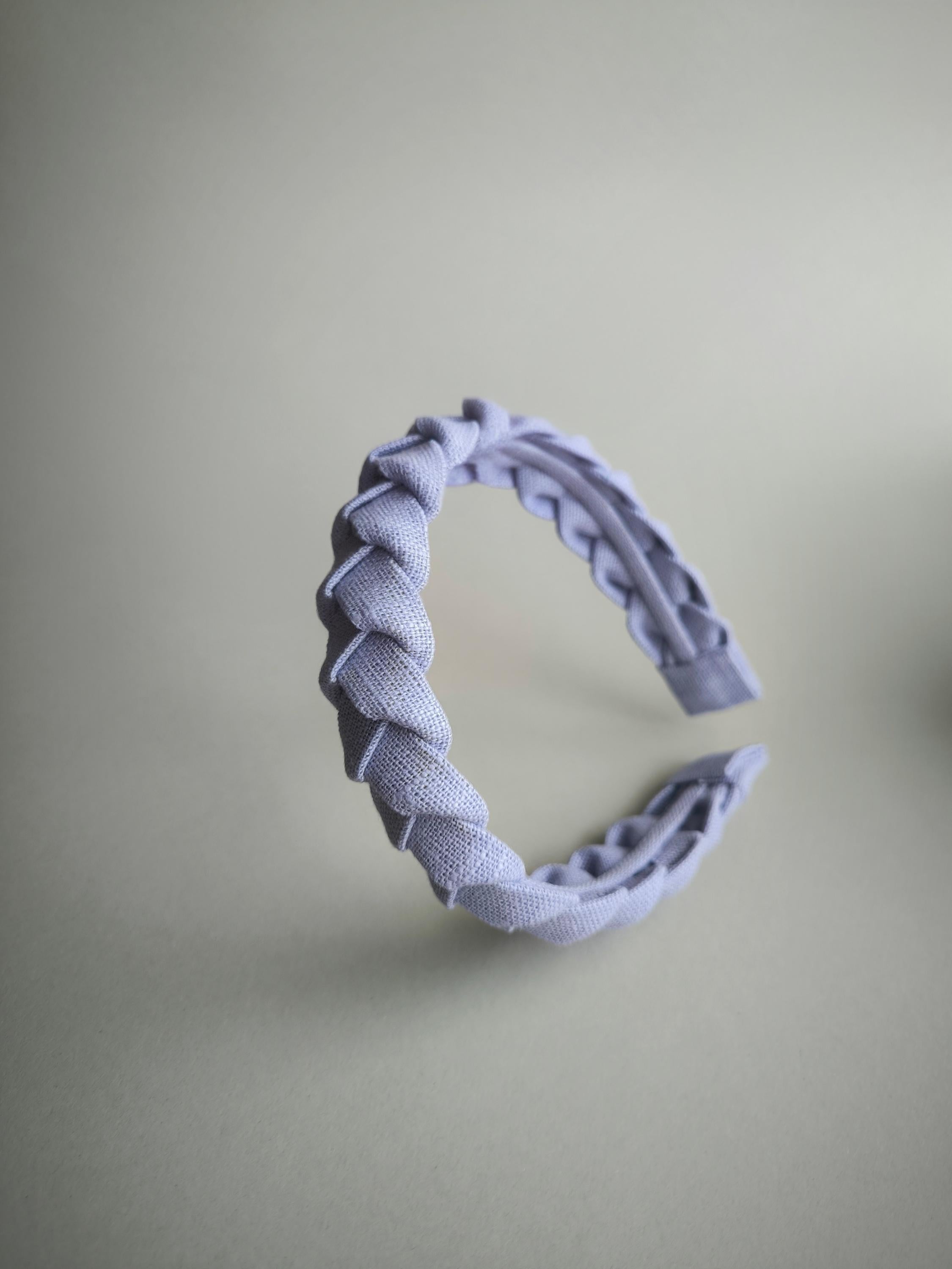 Lilac Braided Linen Hairband