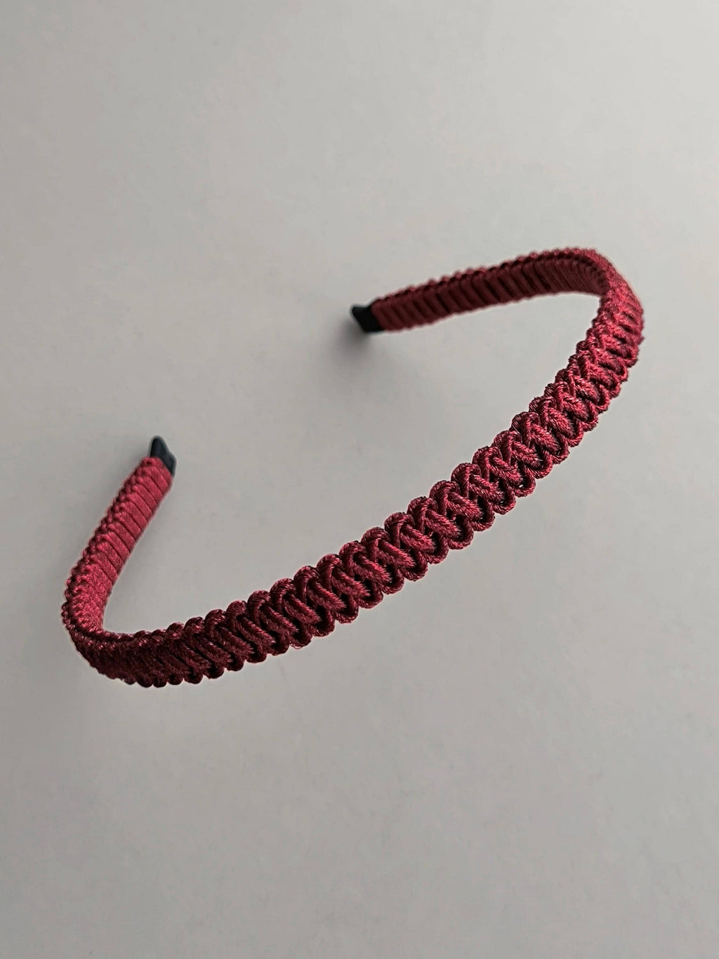 Metallic Red Macrame Headband