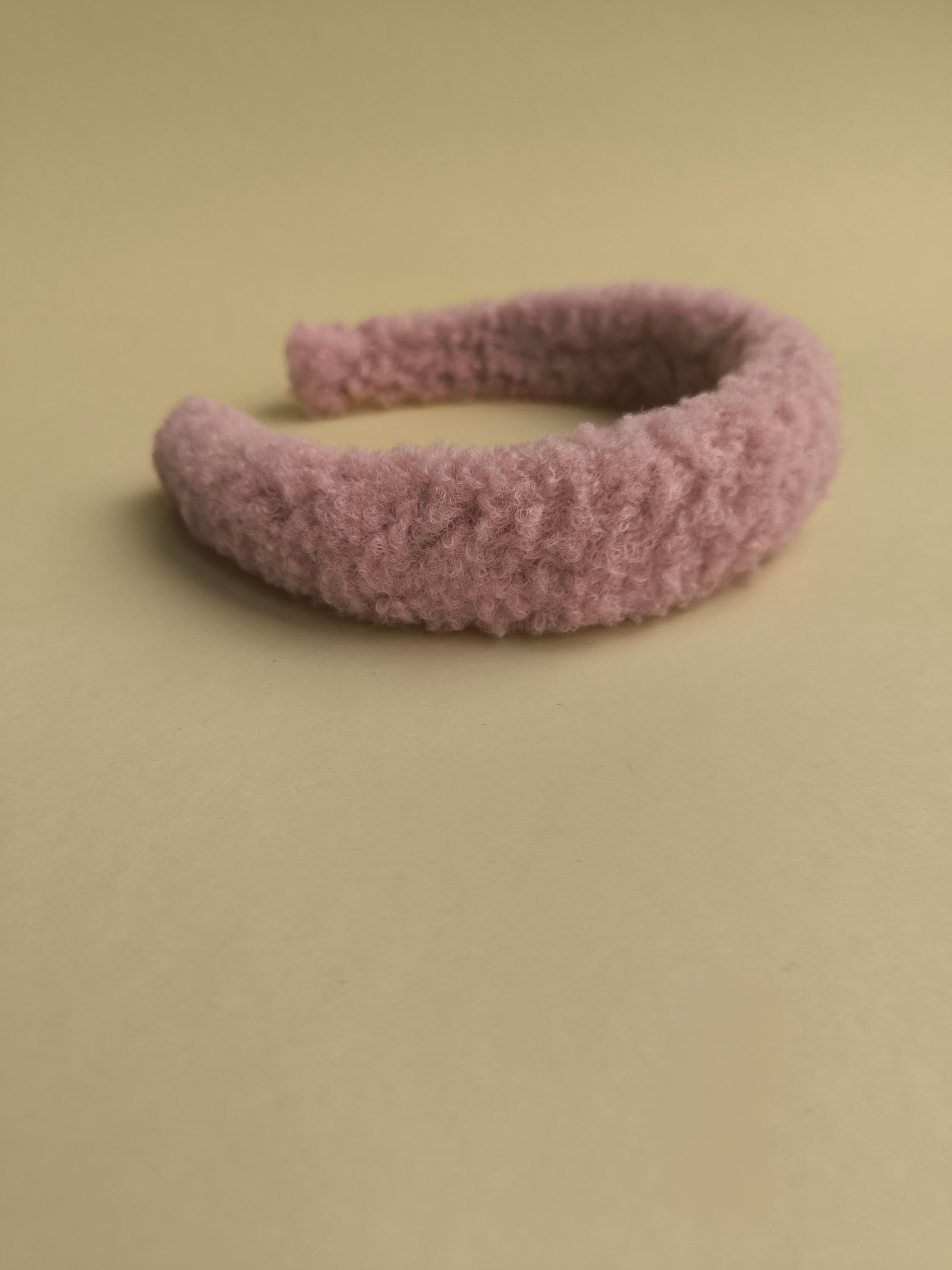 Pink Teddy Hair Band