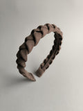 Mocca Linen Braided Hairband