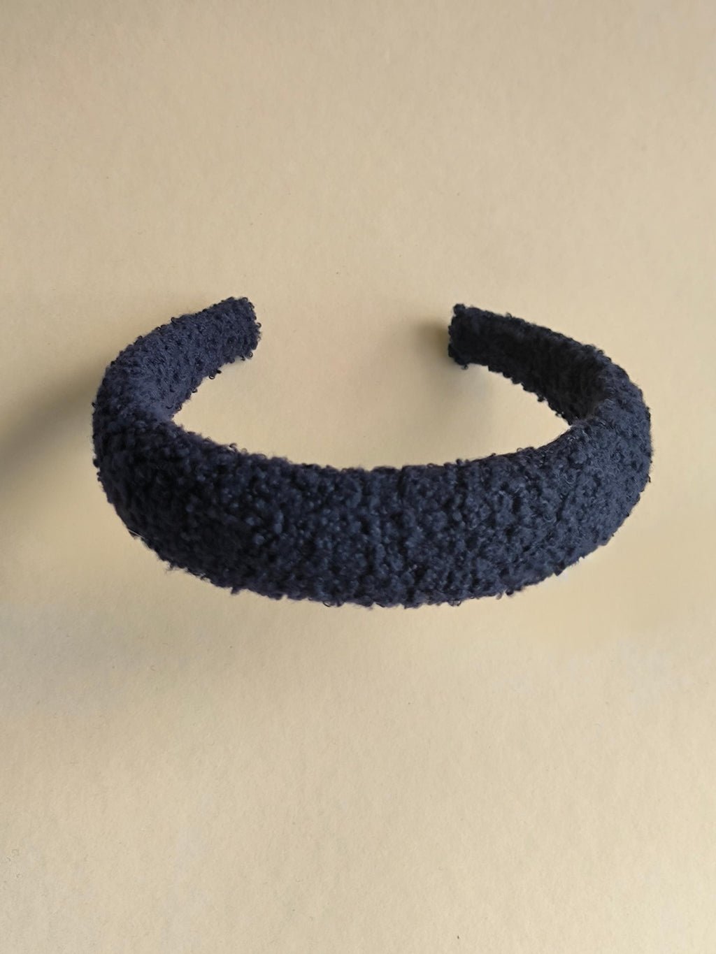 Navy Blue Teddy Hair Band