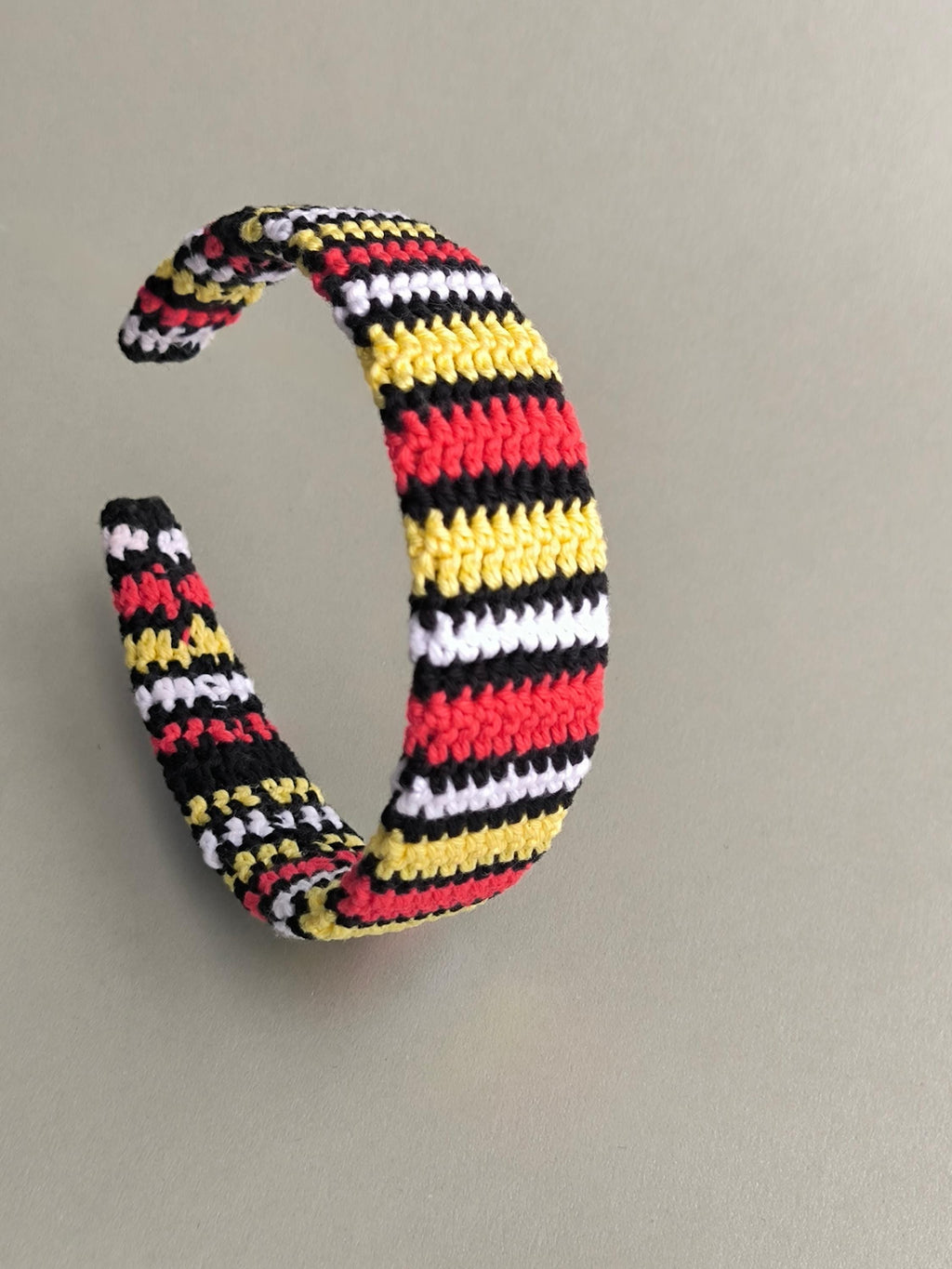 Crochet Striped bright Cotton Headband