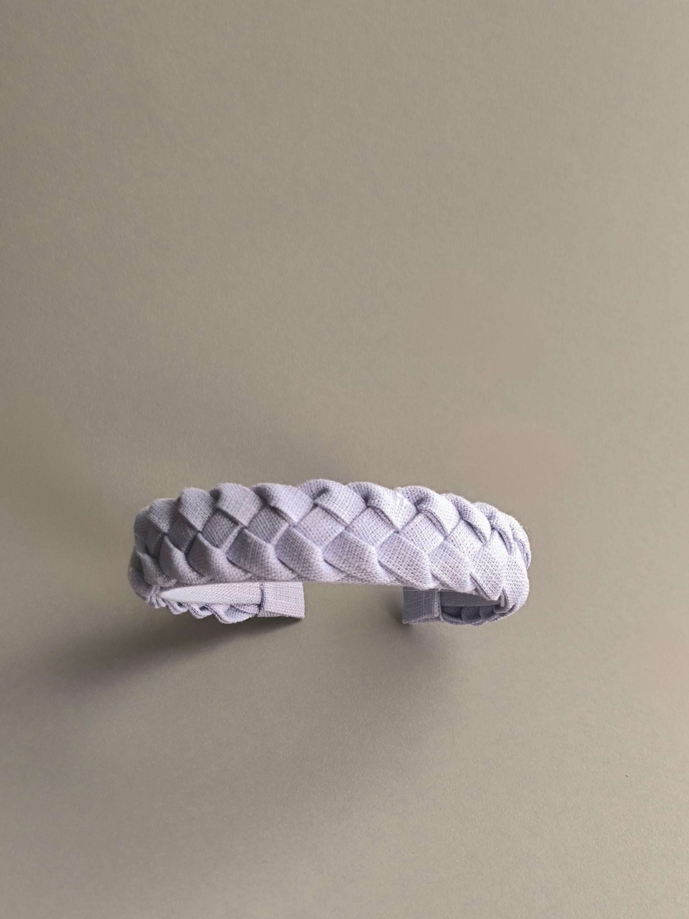 Lilac Linen Braided Hairband