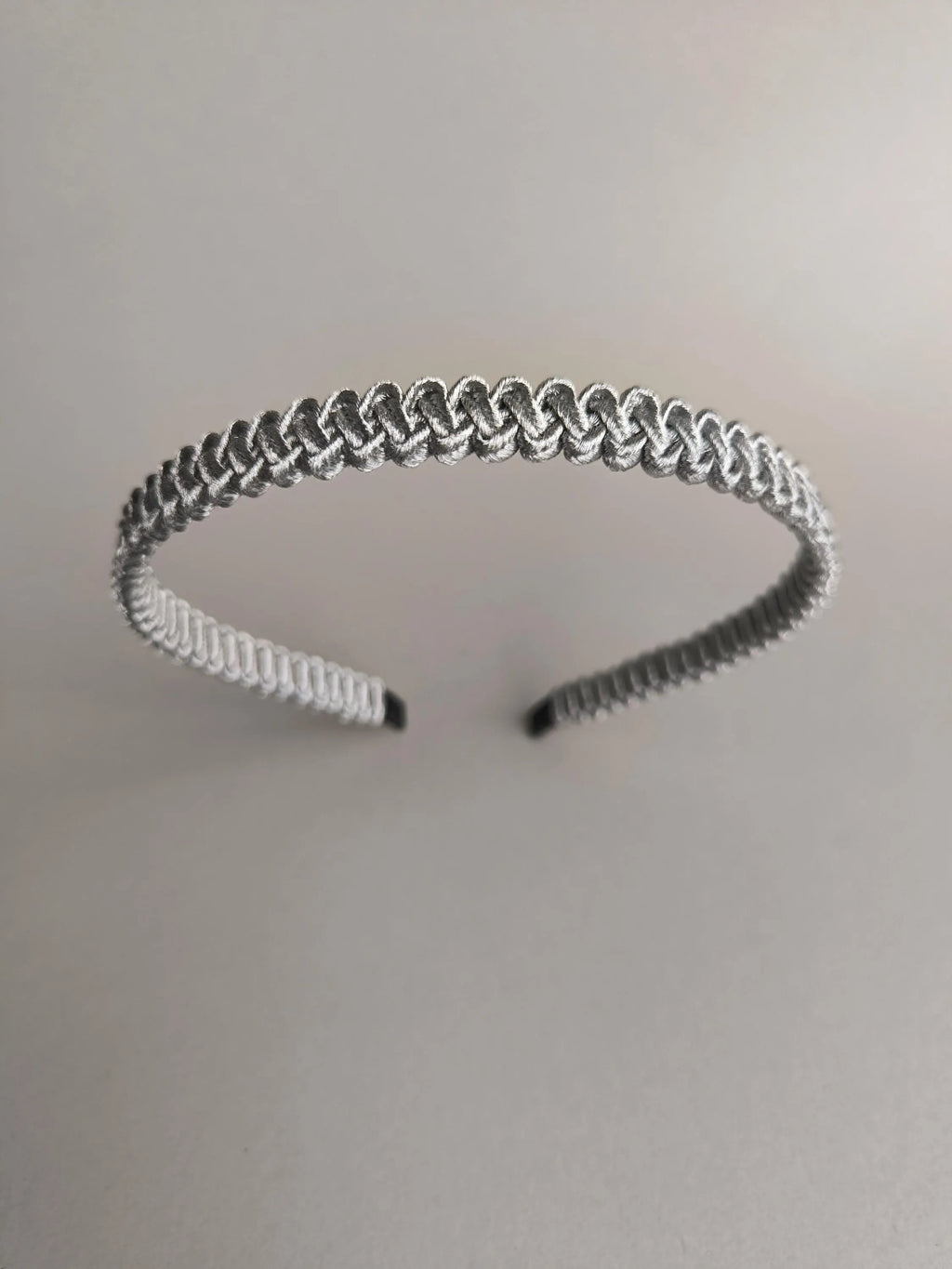 Silver Macrame Headband