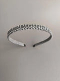 Silver Macrame Headband